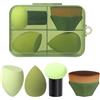 SruidyLady Set di 4 spugnetta trucco make up, spugne per il trucco viso