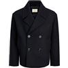 JACK & JONES Jprbluasher Wool Blend Peacoat, Nero, x_l Uomo