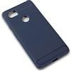 Cruzerlite Cover per Google Pixel 2 XL, Carbon Fiber Shock Absorption Slim Custodia per Google Pixel 2 XL (2017) (Blue)