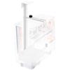 Chingcoo Supporto PC Sotto Scrivania Supporto PC Regolabile Supporto Scrivania in Acciaio Salvaspazio, Supporto P C per Gaming, Ufficio e Home Office, Portata fino a 30 kg (Bianco)