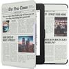 kwmobile Custodia eReader Compatibile con Amazon Kindle Paperwhite Cover - eBook Reader Flip Case - multicolore/nero/sabbia - Prima Pagina
