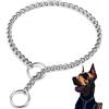 LOS ANDES Collari a catena per cani con catena a strozzamento resistente, senza tirare, collare antiscivolo in metallo, collare anti masticazione, collare girocollo in acciaio inossidabile per cani di