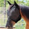 Harrison Howard CareMaster Maschera da mosca a cavallo con orecchie e frange naso maschera di defensore-Piano Black L