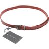 Cop-Copine Kano Cintura Donna In Vera Pelle Bordeaux Borchiata Larga