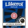 Cloetta Lakerol Licorice Seasalt pastiglie 4 scatole of 25g