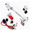 YIYDA Tromba d'aria Tromba d'aria Car Horn 150db Altoparlante a tromba a tubo singolo in zinco cromato 24V Tromba in zinco cromato con compressore rosso Clacson per 24V camion auto barca moto ecc