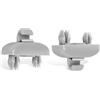 EVRBUL 2 pezzi grigio interno parasole clip supporto supporto visiera visiera visiera ganci compatibili con A3 A4 A5 Q3 Q5 #: 8U0 857 562A