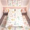 Homemissing Set di biancheria da letto per bambini e bambini, con grazioso gattino, gatto, gatto, colorato, per letto singolo