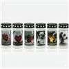 Horeca Candles - Ceri Votivi con Parapioggia - Durata 4 Giorni - Set da 6 Lumini per Cimitero - Cera Bianca - Candela Tombale con Decorazioni