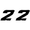 4R Quattroerre.it Numero Gara 2 Anodizzato, Nero, 27 x 37 mm (Confezione da 2)