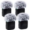 YOUSHARES DJI Mini microfono antivento - 4 pz microfono antivento per DJI Mic Mini microfono lavalier wireless per ridurre il rumore del vento (nero e bianco)
