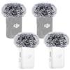 YOUSHARES DJI Mic 2 - Set di 4 manicotti antivento per microfono lavalier wireless DJI Mic 2, per registrazioni e interviste, colore: nero