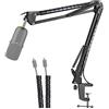 YOUSHARES SoloCast YOUSHARES - Supporto per microfono con clip di montaggio per microfono a condensatore HyperX SoloCast
