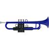 Classic Cantabile PTP-10BL MardiBrass Tromba Bb in plastica (corpo ABS) - 450 g, resistente alle intemperie - incl. custodia, 2 bocchini, 2 valvole di ricambio - campana 129 mm - Blu