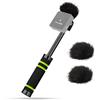 YOUSHARES Regolabile Microphones Adattatore portatile Interview GO con 2 protezioni antivento per Rode Wireless GO ii, Adattatore per Impugnatura Compatibile con RØDE Wireless GO 2.