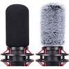 YOUSHARES Filtro Pop microfono con microfono per microfono compatibile con microfono HyperX QuadCast S USB Mic