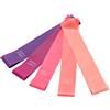 VOANZO Set di 5 Fasce Elastiche di Resistenza, Fasce Elastiche di Resistenza allo Yoga, Fasce da Allenamento per Gambe e Testa a Testa, per la Forma Fisica Domestica (sfumatura Viola)