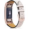 Mornex Cinturino Compatible Fitbit Charge 2 Cinturini Pelle, Elegante Braccialetto Originate Cinturino Sport Small & Large