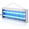 WENZO Lampada Antizanzare Elettrica 30W LED UV - Ammazza Zanzare e Antimosche con Griglia Elettrica e Vassoio Estraibile, Struttura in Alluminio con Catena per Soffitto, per Casa, Terrazza e Giardino