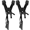 YOUSHARES 2 Pacchi Cintura Decespugliatore Universale - Tracolla Decespugliatore Professionale Trimmer Harness Strap per STIHL, Echo, Husqvarna, Shindaiwa, Honda Decespugliatore Brush Cutter.Eccetera（Nero）