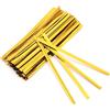 Nynkyon 100 fascette dorate, 10 cm, riutilizzabili, per sacchetti di caramelle, sacchetti di pane, coni dolci, cake pop, forniture per feste, snack, sacchetti di caffè, confezioni regalo e artigianato