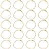 QUARKZMAN 50Pz 5 Pollici Catena a Sfera, Catena a Sfera in Metallo con Connettori per Portachiavi Ornamento Appeso Tag Gioielli Collana Decorazione di Natale, Oro