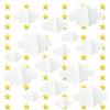 Jiehaojia 15 Pezzi Nuvole Finte per Soffitto, Decorazioni da Appendere a Nuvole 3D, Ornamenti per Camera dei Bambini, Matrimonio, Decorazione del Palcoscenico (Bianco)