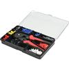 Electraline 59228 Kit pinza a crimpare con 1200 capicorda colorati pre-isolati