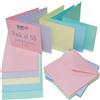 Craft UK Limited Craft UK 2350 - Confezione da 50 biglietti e buste, 5 x 5 cm, colori pastello