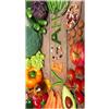 MANI TEXTILE TPS_KITCH_VEG50 Tappeto, Poliestere, Multicolore, 50 x 75