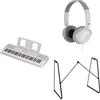 Yamaha Tastiera portatile EZ-310 per principianti in dotazione con cuffie HPH-100, supporto per tastiera L-2C