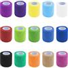 REBECCAHOWARD Confezione da 15 bendaggi autoadesivi, 4,5 m x 5 cm, coesi, colorati, adesivi sportivi, impermeabili e traspiranti, fascia elastica adesiva per polso alla caviglia