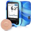 YOUSHARES Freestyle Libre - 2 toppe per sensori con copertura in silicone blu, confezione da 20 coperture per sensori Freestyle Libre 2, impermeabili, toppe adesive Begie