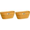 Elho Vibia Campana Wall Basket 35 - Fioriera per Balcone esterno - Ø 35.0 x H 14.8 cm - Giallo/Honey Yellow (Confezione da 2)