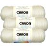Caron Simply Soft - Confezione da 3 gomitoli di filo morbido #H97003-9702 bianco sporco
