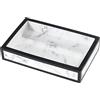 Avanti Linens Jasper Collection, Portasapone, Resina, Bianco Nero,