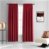 DONREN Tende oscuranti rosse per camera da letto, termoisolanti con tasca per bastone (106 cm x 213 cm, 2 pannelli)
