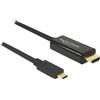 DELOCK USB Kabel C -> HDMI-A 4K 30Hz St/St 3.00m sw