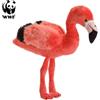 WWF Fenicottero di peluche (23 cm) realistico giocattolo di peluche uccello rosa rosa
