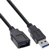 InLine 80 B-Pack Prolunga del cavo InLine® USB 3.2, spina/presa A, nero 1m