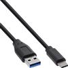 InLine 60 B-Pack Cavo InLine® USB 3.2, da spina USB-C a spina USB-A, nero, 2 m
