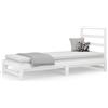 vidaXL Letto da giorno allungabile bianco 2x(90x190) cm in legno di pino massiccio