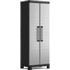 Keter Armadio Portascope in Resina Detroit cm.65x45 h.182 colore Grigio e Nero