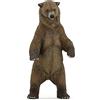 PAPO - Statuina Grizzly Realistica Giocattolo per Bambini - 3 Anni + - Collezione Vita Selvaggia - Gioco Educativo Fauna Selvatica - Idea Regalo Giocattolo Bambina Bambino - 6.5 Cm X 5 Cm X 14 Cm