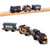 SKIKHN Ferrovia elettrica Locomotiva a batteria, potente treno a batteria, per ferrovia in legno, per famiglia