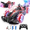 QiquBox Auto telecomandata, auto RC con funzione spray a 14 canali, luci e musica, velocità fino a 25 km/h, adulti o bambini dai 3 anni in su. (Rosso)