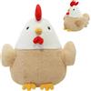 CDLIZW Pollo Simulazione,Bambola di Peluche a Forma di Pollo,Bambola Decorativa Realistica,Regalo di Compleanno per Adulti Adolescente,Divertente Decorazione per la Camera,25cm