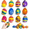 Hillylolly Uova di Pasqua Decorazioni Pallina Antistress, Pallina Antistress Mano Terapia, Adulti Bambino Alleviare Stress, Caccia alle Uova di Pasqua,Cesti di Pasqua,Decorazioni Pasquali (Giallo)