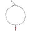Mabina Gioielli - Bracciale Donna - Bracciale con ciondolo cornetto smaltato e zirconi - 533442