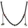 Collana Tamashii Mudra Corta: Occhio Di Tigre Autentico, 54 Grani Con Vajra